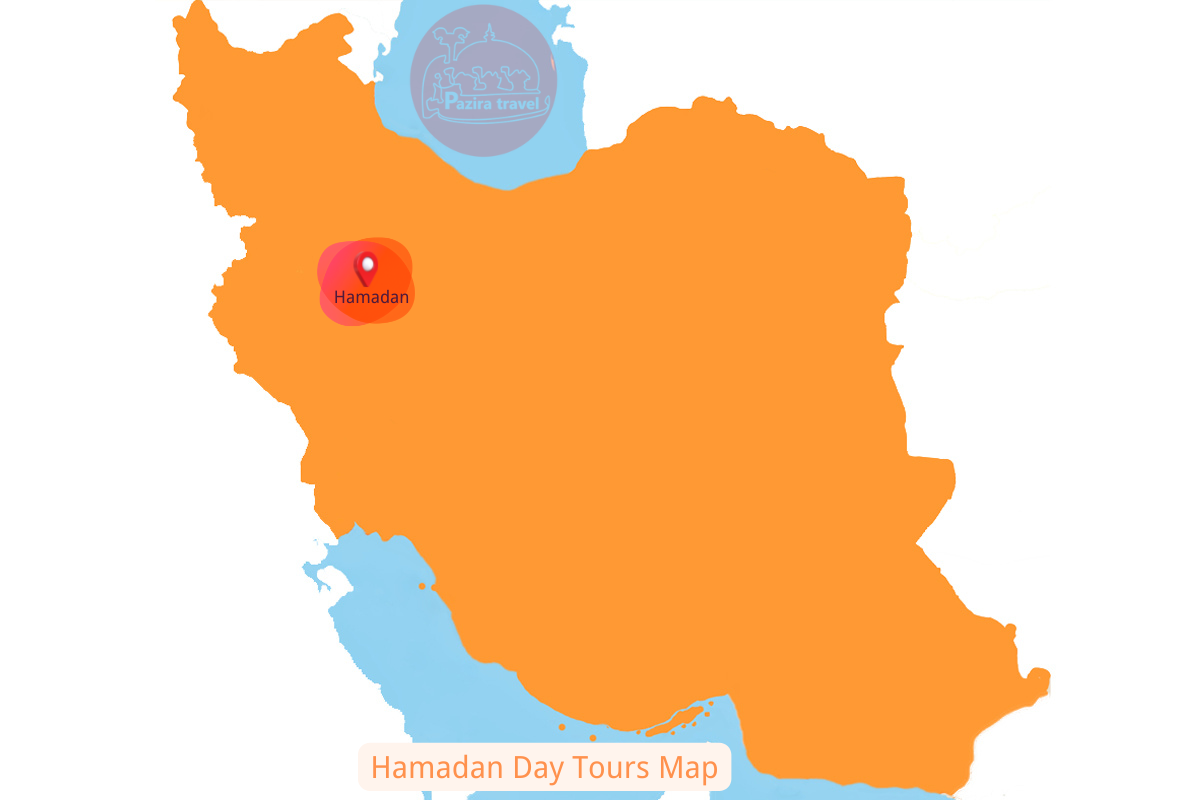 ¡Explora la ruta de los tours de Irán Hamadan en el mapa!